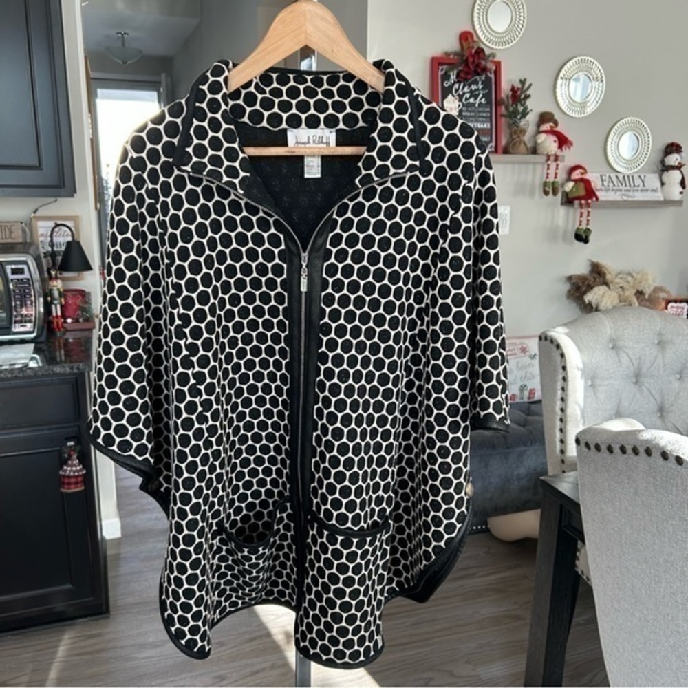 ๐ Joseph Ribkoff Women's Jacket multi-coloured Black/Beige 10 - Picture 11 of 16